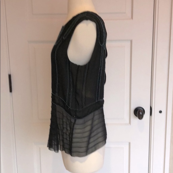 3.1 Phillip Lim Beaded Silk Chiffon Top - Picture 5 of 12